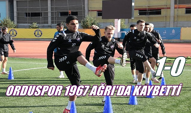 Kolibri Ağrı 1970 -Orduspor 1967 Maç Sonucu: 1-0