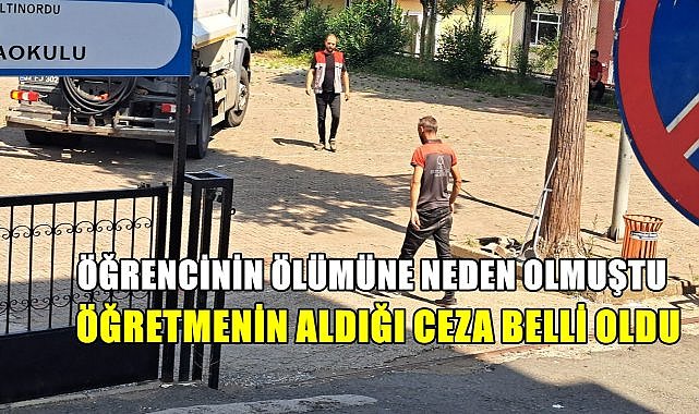 Öğretmene Hapis Cezası; 4 Yıl 5 Ay 10 Gün