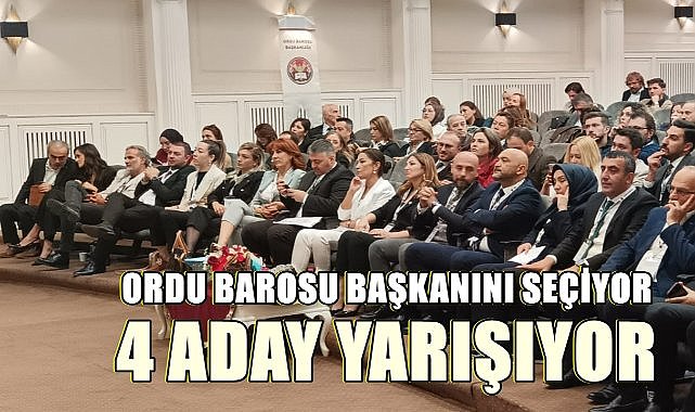Ordu Barosu&#039;nun  Yeni Başkanı Seçiliyor, 4 Aday Yarışıyor