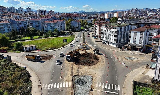 Ordu Büyükşehir Belediyesi&#039;nden Kuğu Kent Kavşağına Sinyalizasyon Sistemi