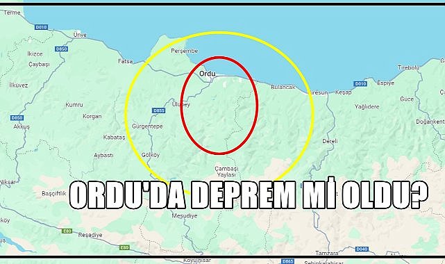 Ordu&#039;da Deprem mi Oldu? Ordu&#039;da da Hissedilen Deprem Panik Yarattı!