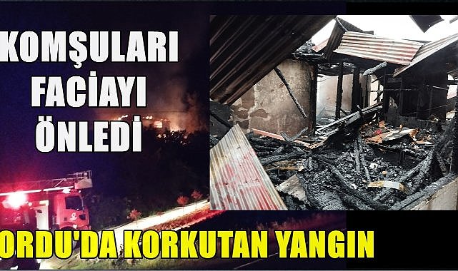Ordu&#039;da Söndürülmeyen Köz Evi Yaktı; Bir Kişi Yaralandı