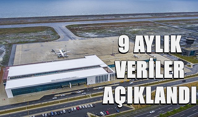 Ordu Giresun Havalimanı&#039;nı 9 Ayda 794 Bin 153 Yolcu Kullandı