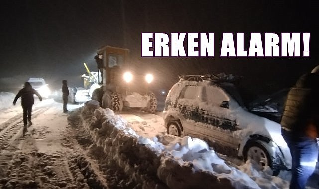 Ordu Kar Yağışı Erken Alarm Verdi; Ekipler Anında Müdahale Etti