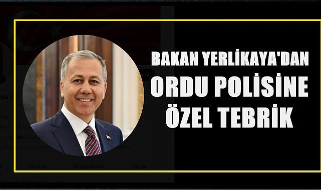 Ordu Polisi 1 Dakikada Yakaladı, Bakan Yerlikaya Tebrik Etti