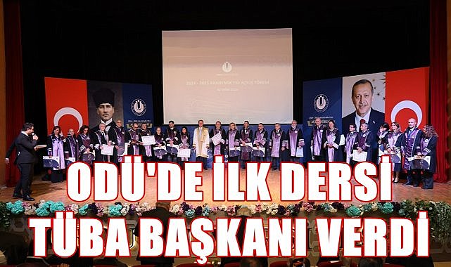 Ordu Üniversitesi&#039;nde Akademik Yıl TÜBA Başkanı Muzaffer Şeker&#039;in İlk Dersi İle Başladı