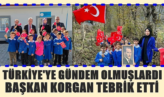 Türkiye&#039;ye Gündem Olan Korganlı Öğretmen ve Öğrencilere Tebrik Yağıyor