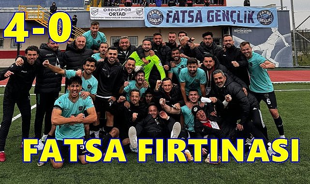 Fatsa Fırtına Gibi Esiyor; Muğlaspor&#039;u Farklı Yendi: 4-0
