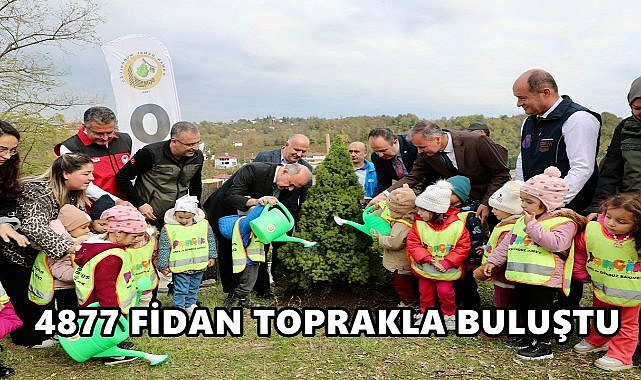 Milli Ağaçlandırma Günü'nde Ordu'da 4877 Fidan Toprakla Buluştu