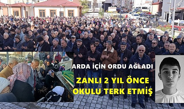 Ordu 16 Yaşındaki Lise Öğrencisi Arda Yılmaz Son Yolculuğuna Uğurlandı