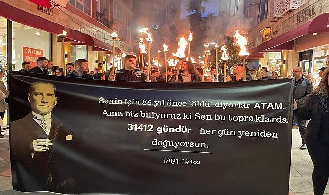 Ordu&#039;da Anlamlı Fener Alayı; Atatürk&#039;e Sevgi ve Özlemle Anma