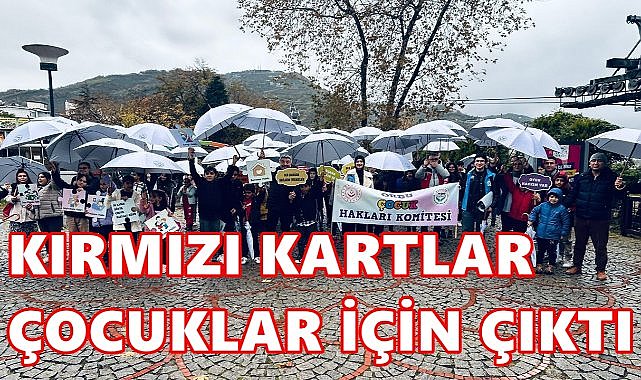 Ordu&#039;da  Kırmızı Kartlar Çocuk Hakları İçin Çıktı!