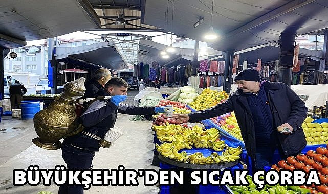 Ordu&#039;da Pazara Gelene Çorba İkramı