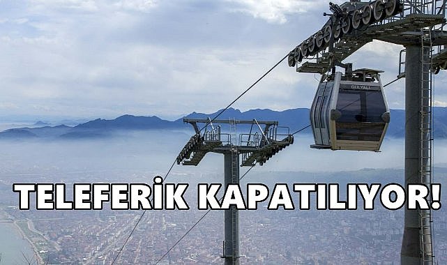 Ordu&#039;da Teleferik 9 Günlük Bakıma Alınıyor