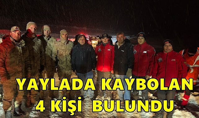Ordu&#039;da Yaylada Kaybolan 4 Avcı Sağ Olarak Bulundu