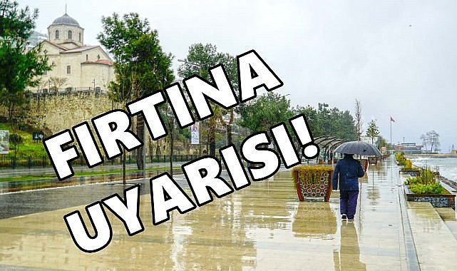 Ordu&#039;ya Kuvvetli Fırtına Uyarısı