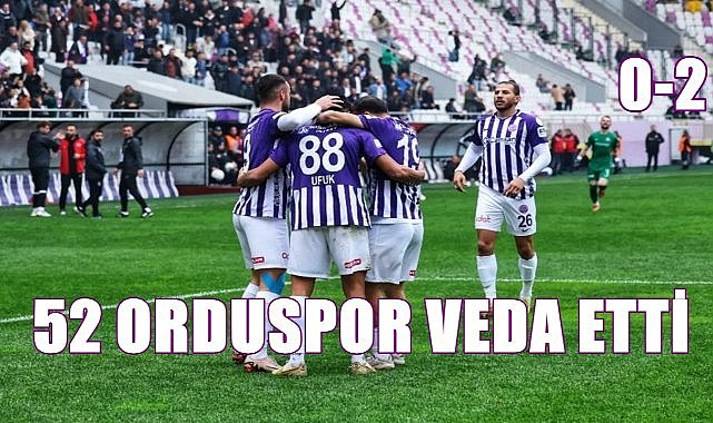 52 Orduspor Ziraat Türkiye Kupası&#039;na Gaziantep&#039;te Veda Etti