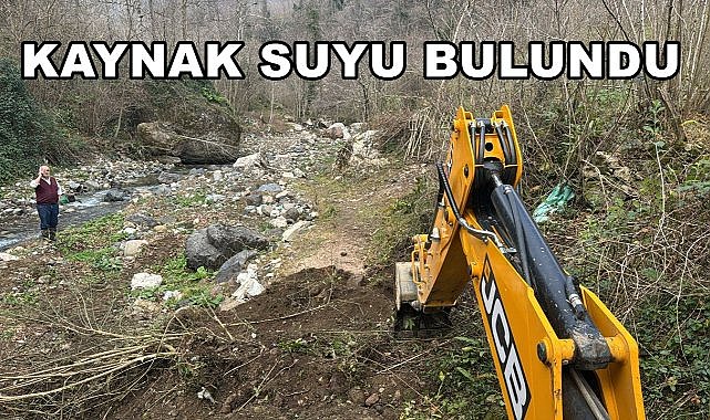 Akköy&#039;de Kaynak Suyu Bulundu; Çamaş&#039;a Yeni Su Müjdesi