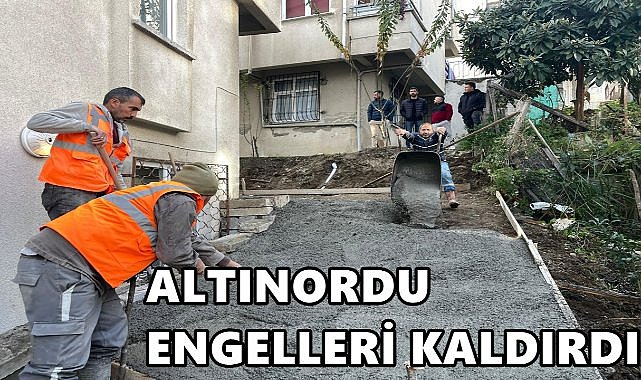 Altınordu Belediyesi Engelleri Kaldırdı Rıdvan Çelik&#039;in Yüzü Güldü