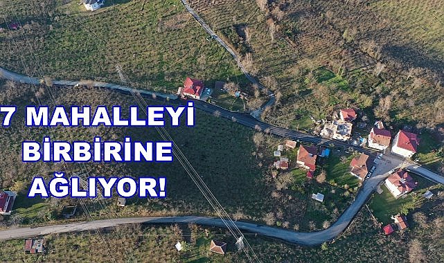 Altınordu&#039;da 7 Mahalleri Birbirine Bağlayan Yola Konfor Geldi