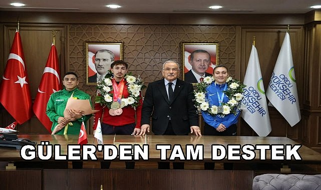 Başkan Güler Başarılı Sporcuları Makamında Ağırladı