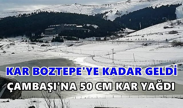 Çambaşı Bu Gece Donacak; Hava Sıcaklığı Eksi 10&#039;a Düşecek!