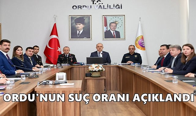 Ordu&#039;da 2024&#039;ün İlk 11 Ayında Suç Oranında Düşüş Yaşandı!