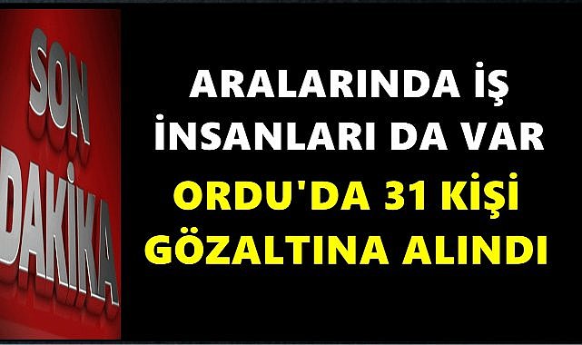 Ordu&#039;da Çek ,Senet, Naylon Fatura Operasyonu!