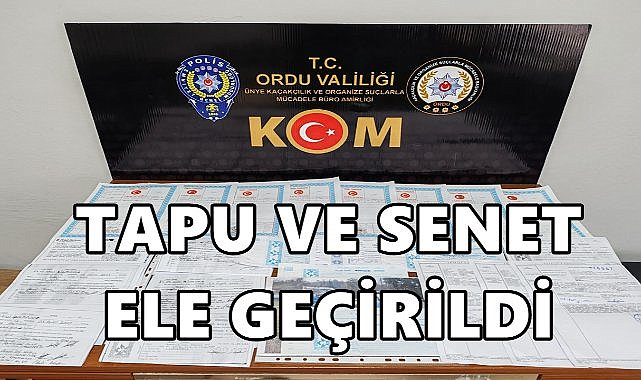 Ordu&#039;da Tefecilik Operasyonu; 3 Kişi Gözaltına Alındı