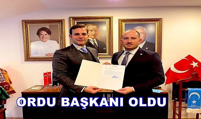 Osman Berke Özyurt İYİ Parti Ordu İl Gençlik Kolları Başkanı Oldu