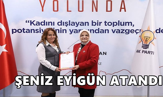 Şeniz Eyigün AK Parti Ordu İl Kadın Kolları Başkanlığına Atandı