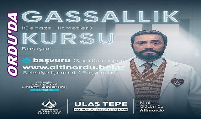 Altınordu Belediyesi Gassallık Kursu Açıyor; 32 Saat Eğitim Verilecek