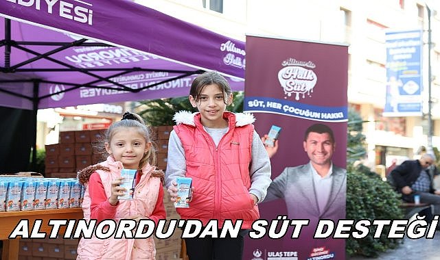 Altınordu&#039;da Ara Tatilde Öğrencilere 10 Bin Paket Süt Dağıtıldı