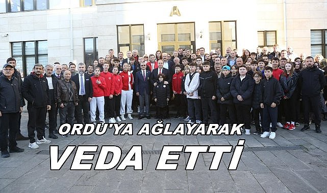 Ankara&#039;ya Tayin Olan Mustafa Genç Ordu&#039;ya Ağlayarak Veda Etti