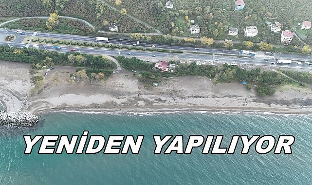 Gülyalı Mavi Dünya Plajı'na Dokunuş; Yeniden Yapılandırılıyor