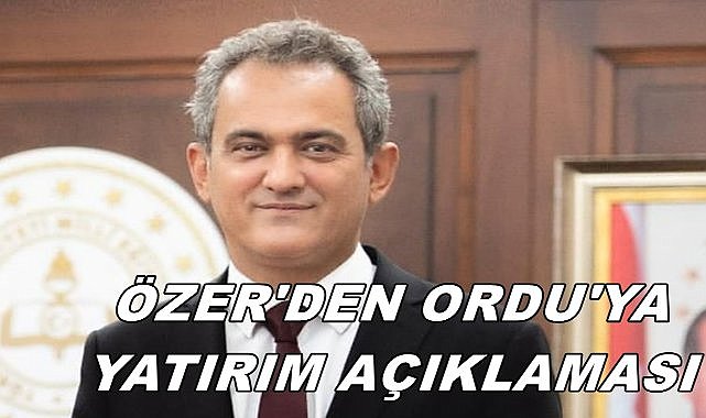 Milletvekili Mahmut Özer Açıkladı; Ordu&#039;ya Dev Eğitim Yatırımları