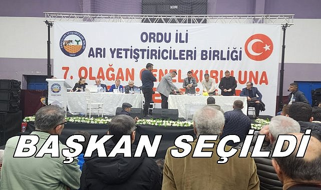 Ordu Arıcılar Birliği 7. Olağan Kongresi Yapıldı; Yeni Başkan Rakiplerine Fark Attı