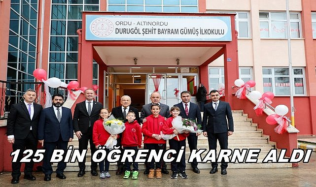 Ordu&#039;da 125 Bin Öğrenci Karne Alarak Tatili Çıktı