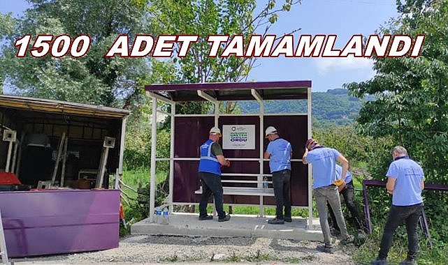 Ordu&#039;da Dolmuş Duraklarını Hükümlüler İmal Etti