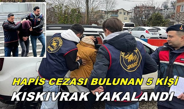 Ordu&#039;da Haklarında Kesinleşmiş Hapis Cezası Bulunan 5 Kişi Yakalandı