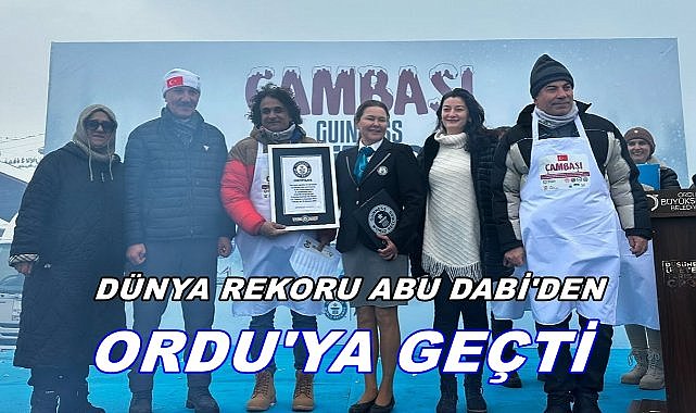 Ordu Guinness Rekorlar Kitabı&#039;na Girdi; 1311 Dondurma İle Dünyanın Yeni Lideri