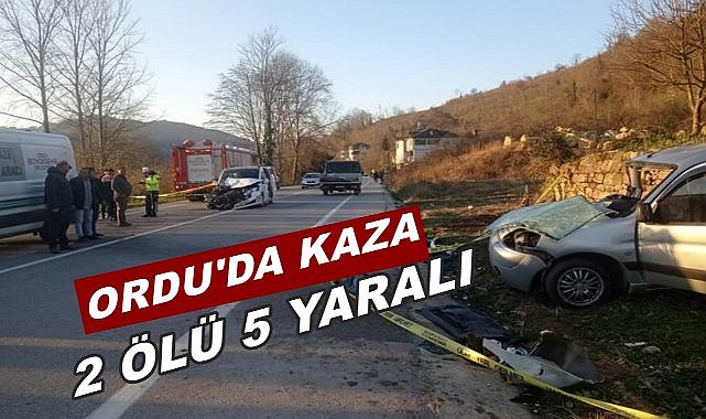 Ordu Güne Bu Üzücü Kaza Haberi İle Başladı: 2 Ölü 5 Yaralı