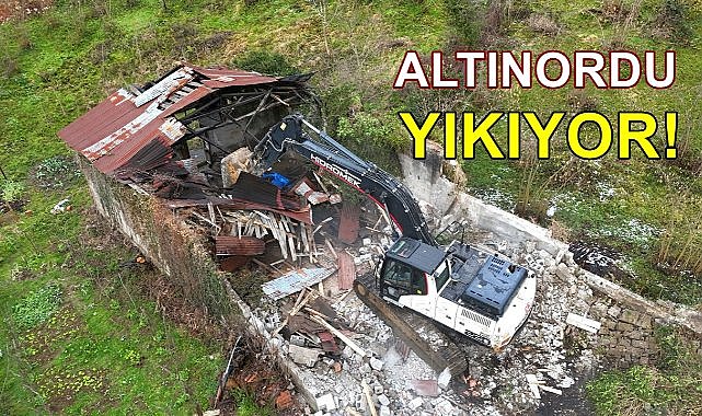Altınordu&#039;da Metruk Binaların Yıkımına Başlandı