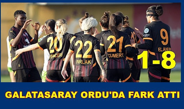 Galatasaray Ordu&#039;da Gol Oldu Yağdı: 1-8
