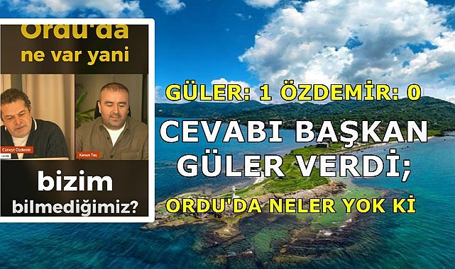 Gol Diye Buna Derim İşte; Hilmi Güler: 1 Cüneyt Özdemir: 0