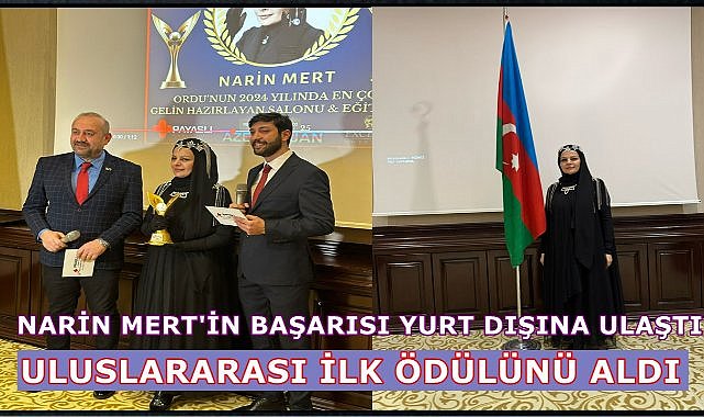 Narin Mert&#039;e Uluslararası İlk Ödül; Azerbaycan&#039;dan Ödül Geldi