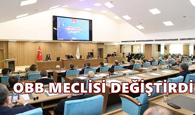 OBB Meclisi Ordu Şehir Hastanesi Güzergahının İmar Değişikliğini Onayladı