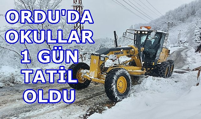 Ordu&#039;da 20 Şubat Perşembe Günü Tatil Olan Okullar Açıklandı