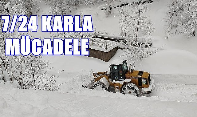 Ordu&#039;da 7/ 24 Karla Mücadele Sürüyor