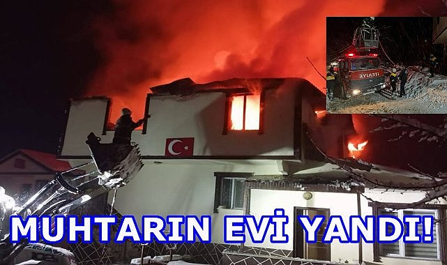Ordu&#039;da Çıkan Yangında Muhtarın Evi Yandı